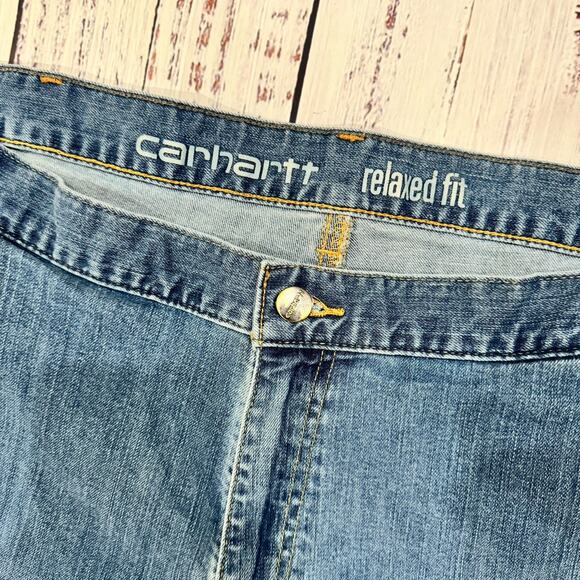 Carhartt 103329-H40 Double-Knee Carpenter Jeans Men’s 42x30 Rugged Flex - Picture 7 of 10